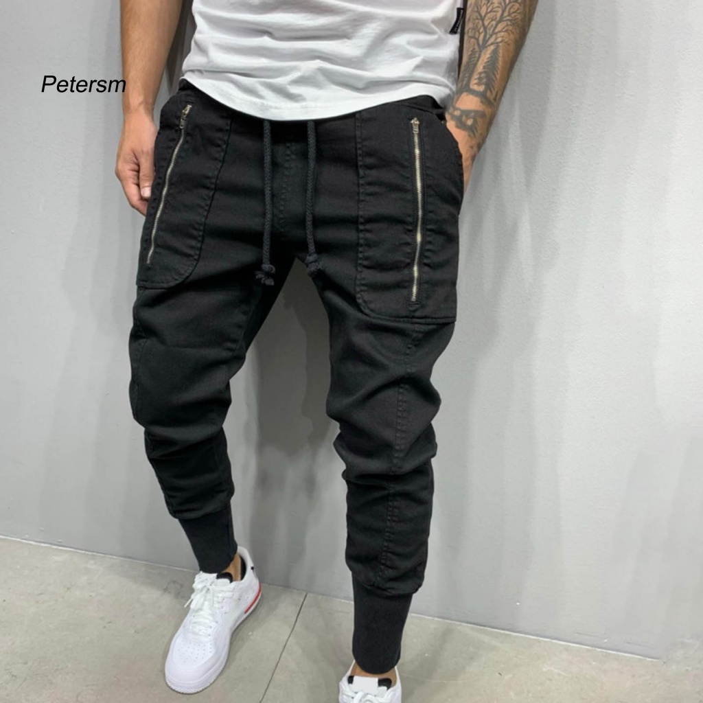 Quần Thể Thao Rút Dây Màu Trơn Thời Trang Cho Nam