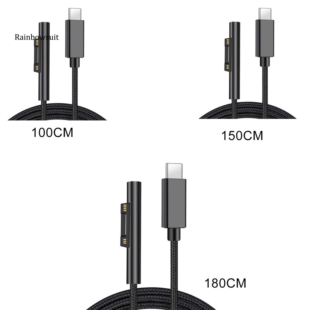 Dây Cáp Sạc 3A Type-c 1 / 15 / 18m Chuyên Dụng Cho Laptop Surface Pro 3 / 4 / 5 / 6