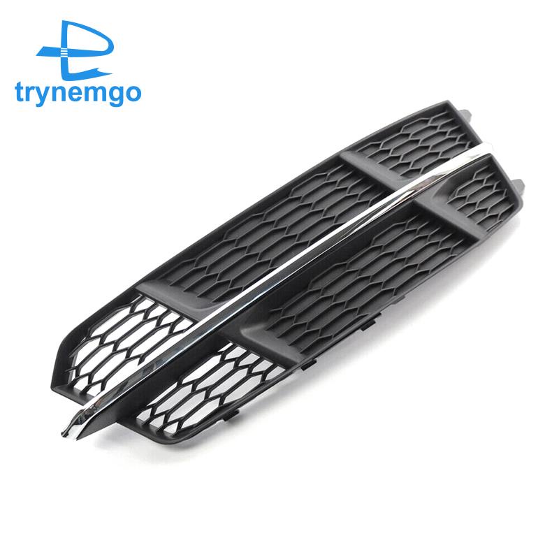 Lưới Bọc Đèn Pha Xe Hơi Chống Sương Mù Trọng Lượng 4G0807681Ốp Điện Thoại Màu Đen Sang Trọng Cho Audi A6 C7 S-Line 2014-2018