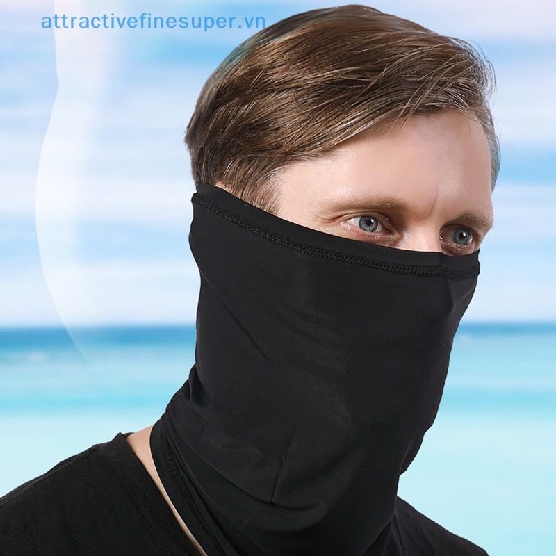 Afs Khăn Trùm Mặt Bằng Lụa Lạnh Chống Tia UV Dùng Khi Đi Xe Đạp / Đi Bộ Đường Dài