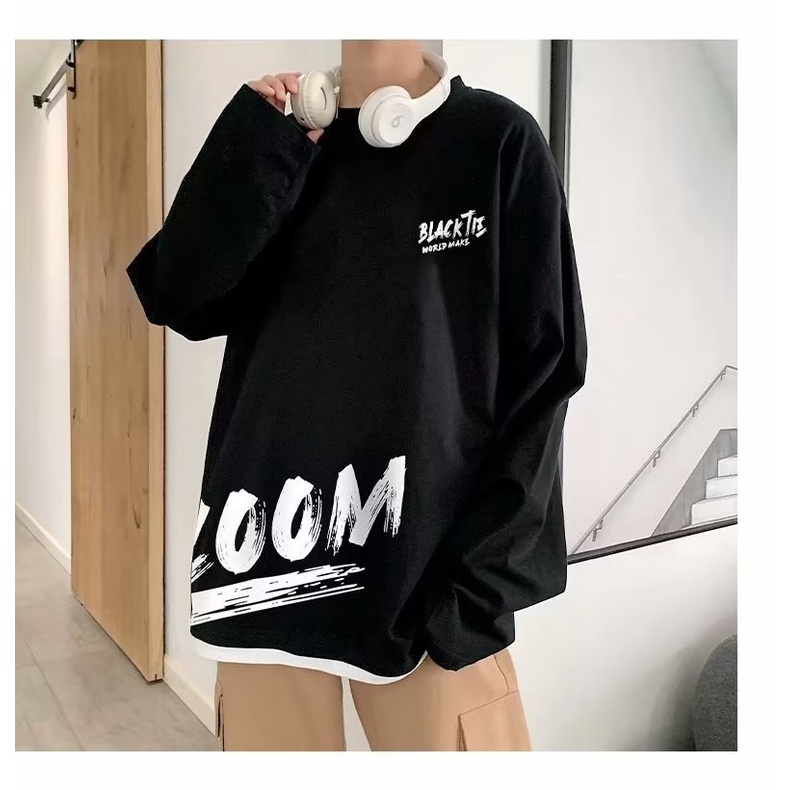 Áo Thun Tay Dài Cổ Tròn In Chữ Chaopai Phong Cách Mỹ Thời Trang Mùa Hè 2023 Cho Nam Và Nữ