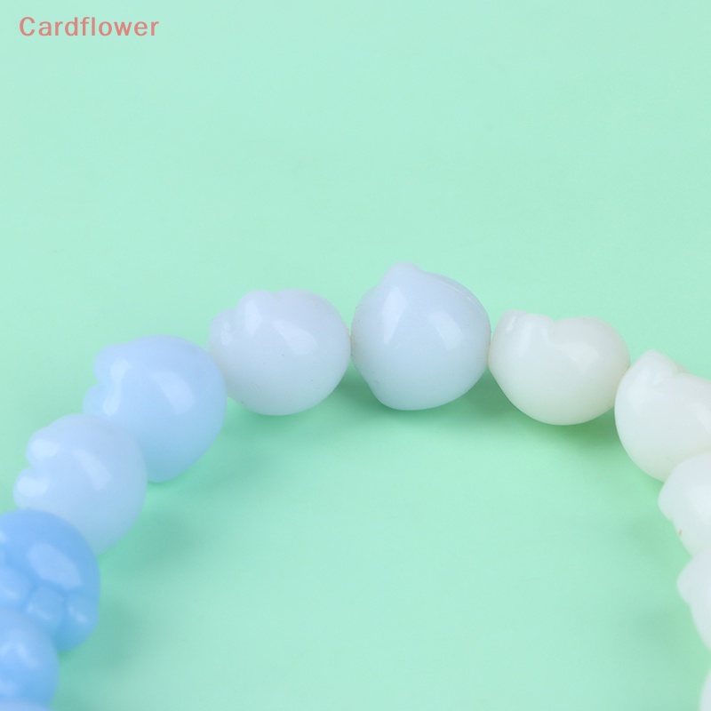 &lt; Cardflower &gt; Vòng Đeo Tay Chuỗi Hạt Màu Gradient Mềm Mại Và Thay Đổi Màu Sắc Dành Cho Bạn Nữ Mới