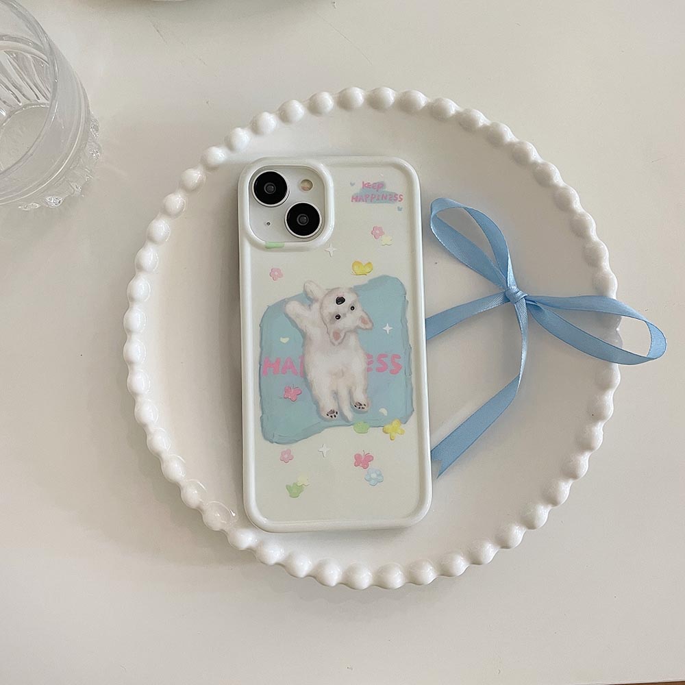 Ốp Điện Thoại Mềm In Hình Cún Con Cho iPhone 11 12 12Pro 12ProMax 13 13Pro 13ProMax 14 14Pro 14ProMax