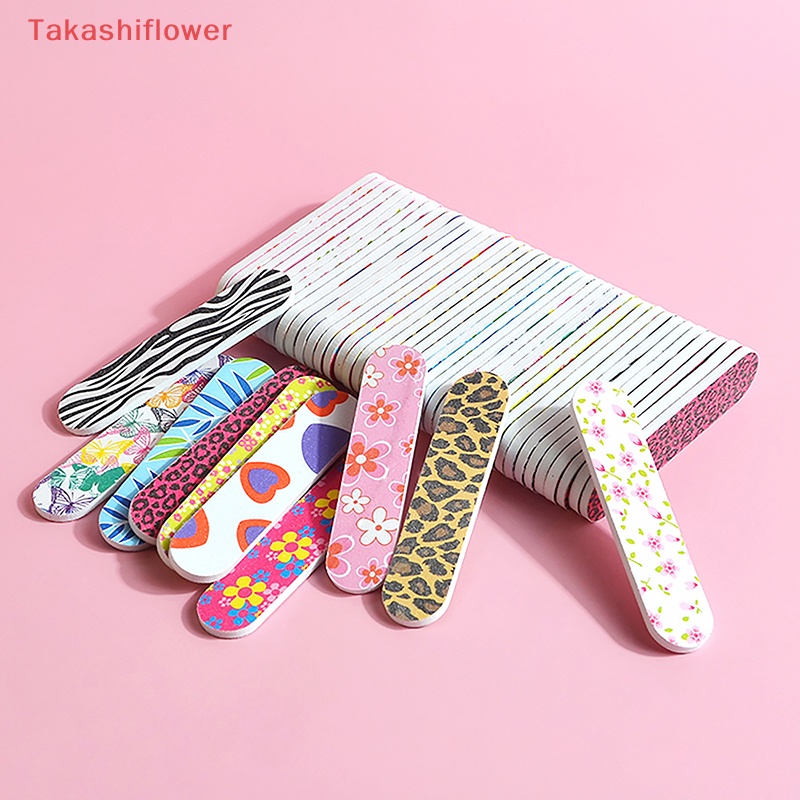 Dụng Cụ Dũa Móng Hai Mặt Mini In Họa Tiết Xinh Xắn Cho Salon