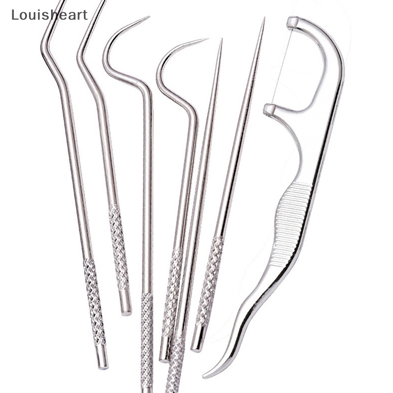 Bộ 8 Cây Tăm Xỉa Răng Bằng Thép Không Gỉ Có Thể Tái Sử Dụng Kèm Hộp Đựng Tf