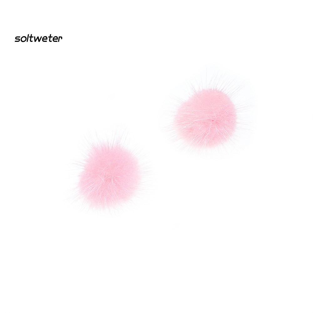 Khuyên Tai Quả Cầu Lông Xù Thời Trang Dành Cho Nữ