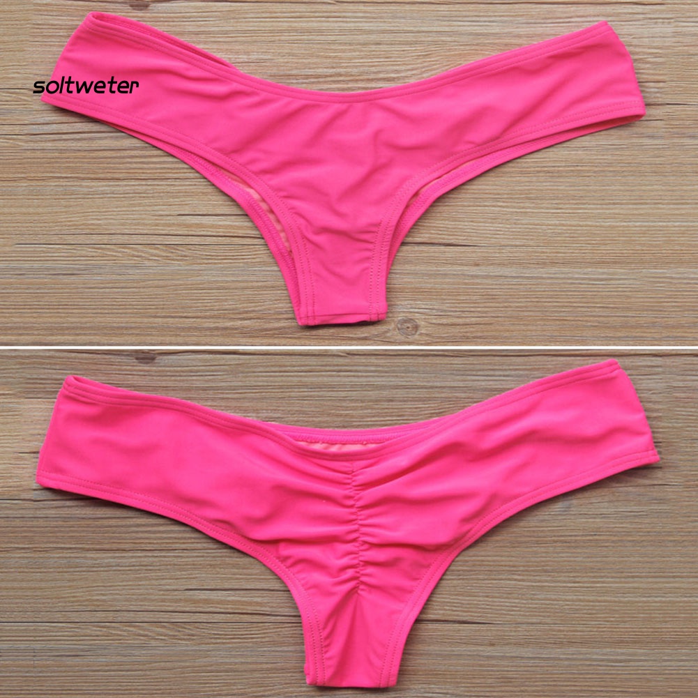Quần Bikini Màu Sắc Trơn Quyến Rũ Phong Cách Hipster Cho Nữ