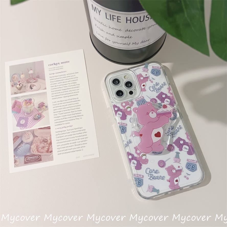 Ốp Điện Thoại Silicone Mềm Chống Sốc In Hình Gấu Cho iPhone 11 12 13 14 Pro Max X Xr Xs 8 7 6 Plus SE 2020