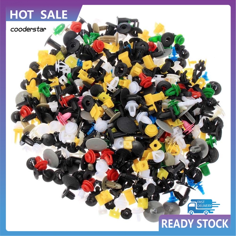 Set 500 Đinh Tán Nhựa Phụ Tùng Đa Năng Cho Xe Ô Tô