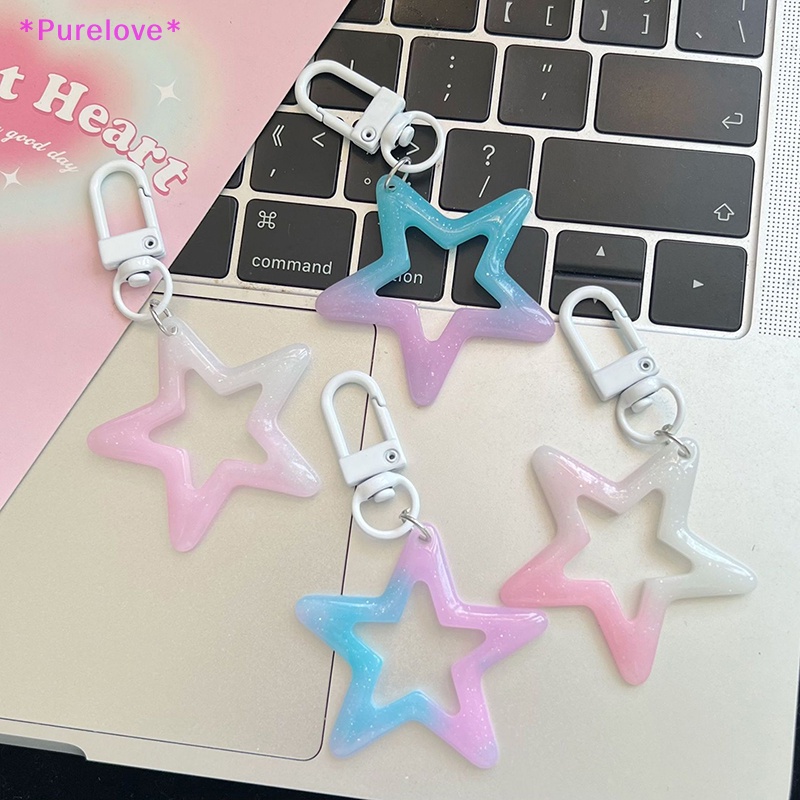 Móc Khóa Hình Ngôi Sao Nhiều Màu Sắc Xinh Xắn Mới