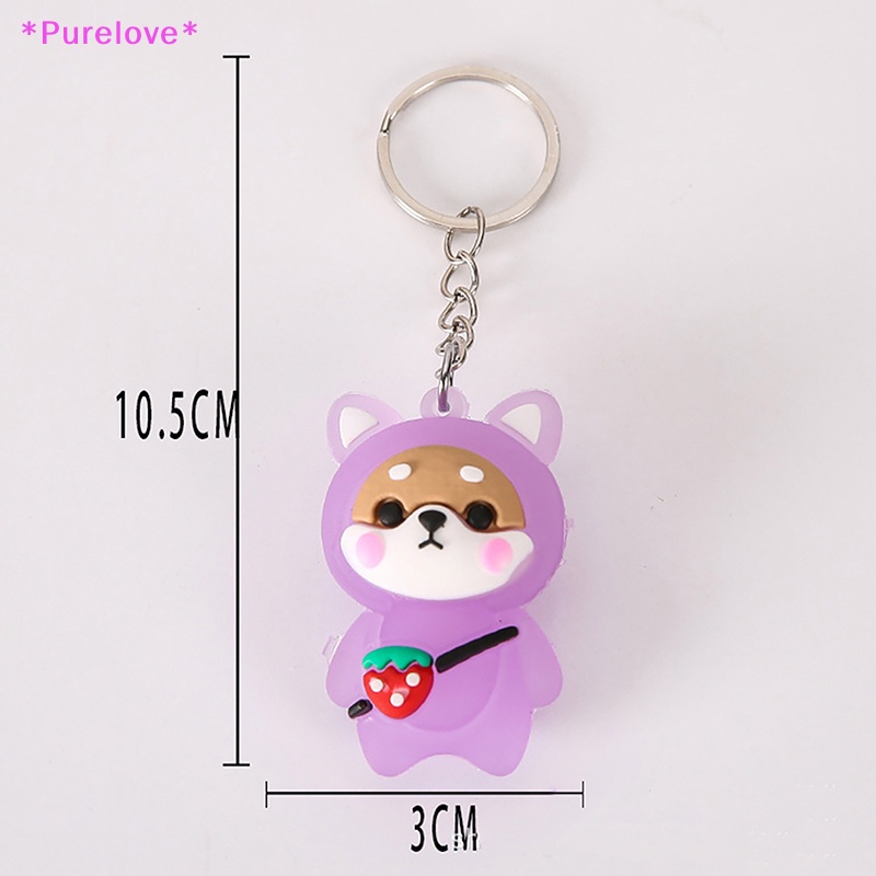 1 Móc Khóa Hình Búp Bê Hoạt Hình Phát Sáng Dễ Thương Mới