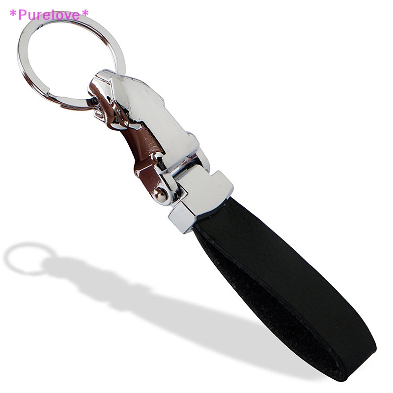 Móc Chìa Khóa Xe Hơi Bằng Kim Loại Hình Đầu Báo Chất Lượng Cao Dành Cho Nam Và Nữ Mới