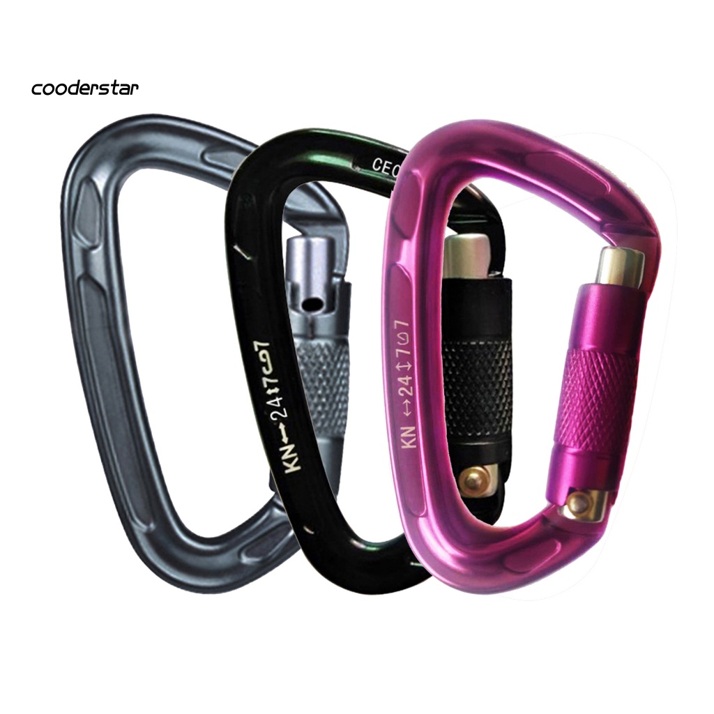 Móc Carabiner Bằng Hợp Kim Nhôm Đa Năng Dùng Leo Núi