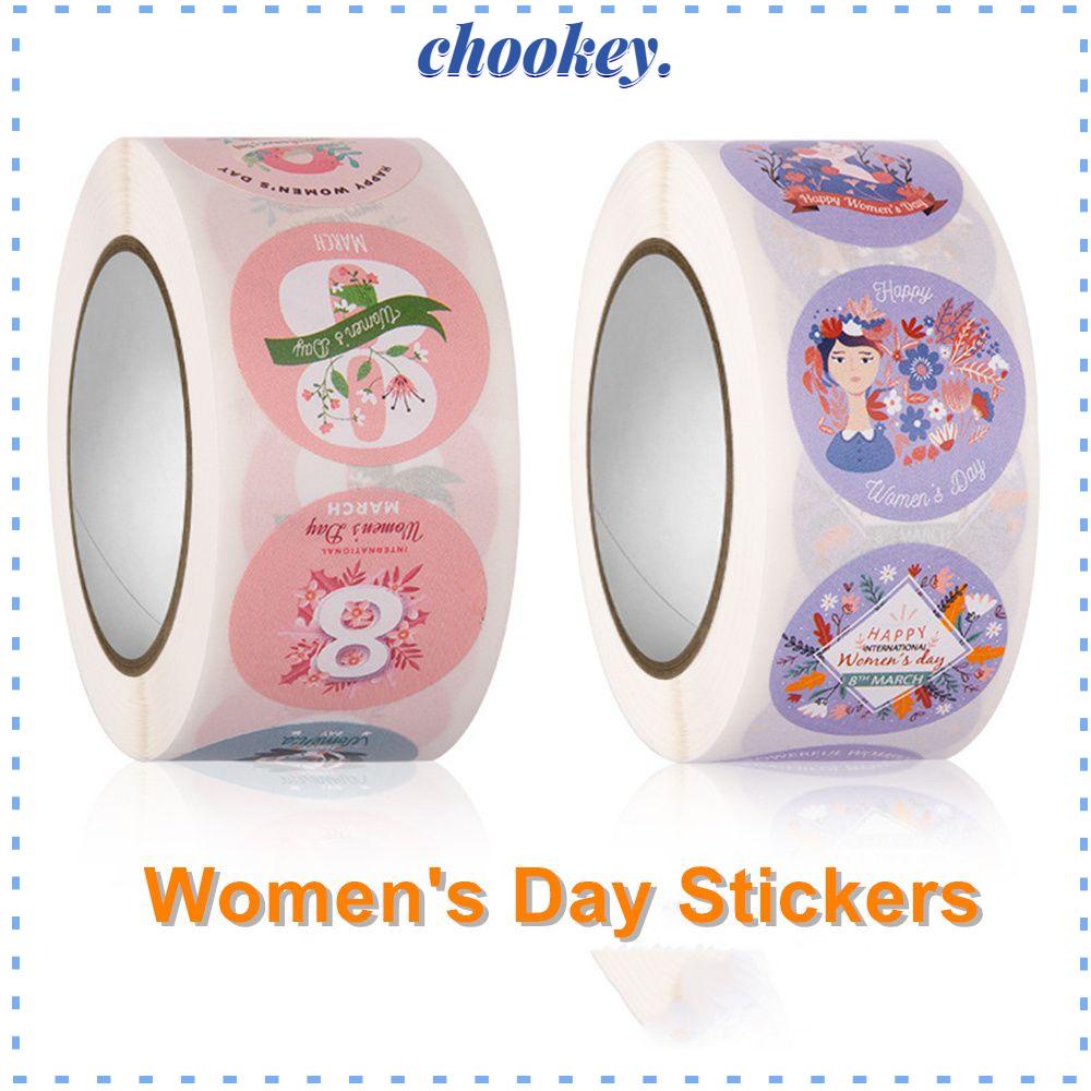 CHOOKEY Cuộn 500 Miếng Dán Trang Trí Sổ Tay Xinh Xắn