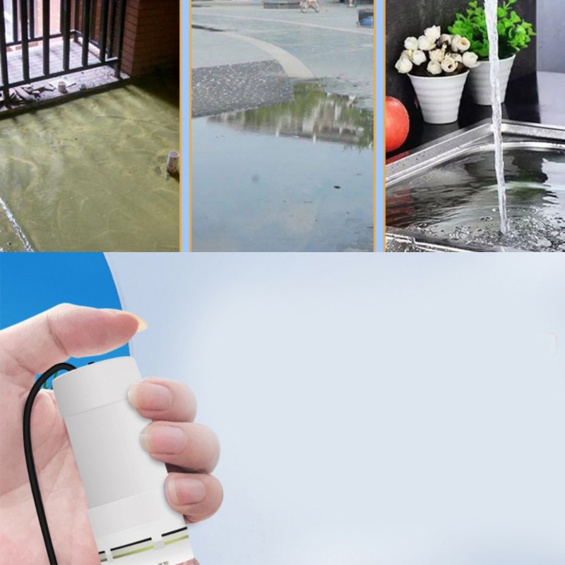 Máy Bơm Nước Mini Cách Nhiệt Tốt Sạc USB Tiện Lợi Dành Cho Ban Công