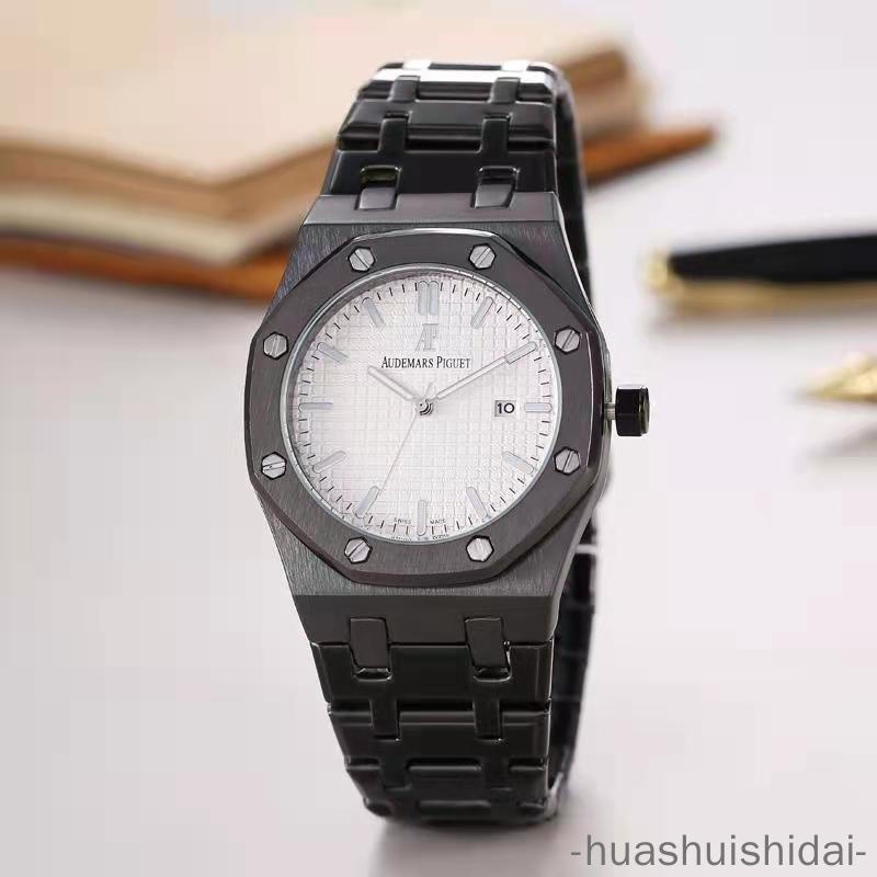 Đồng Hồ Quartz Nam Hiển Thị Ngày Dây Thép Thời Trang