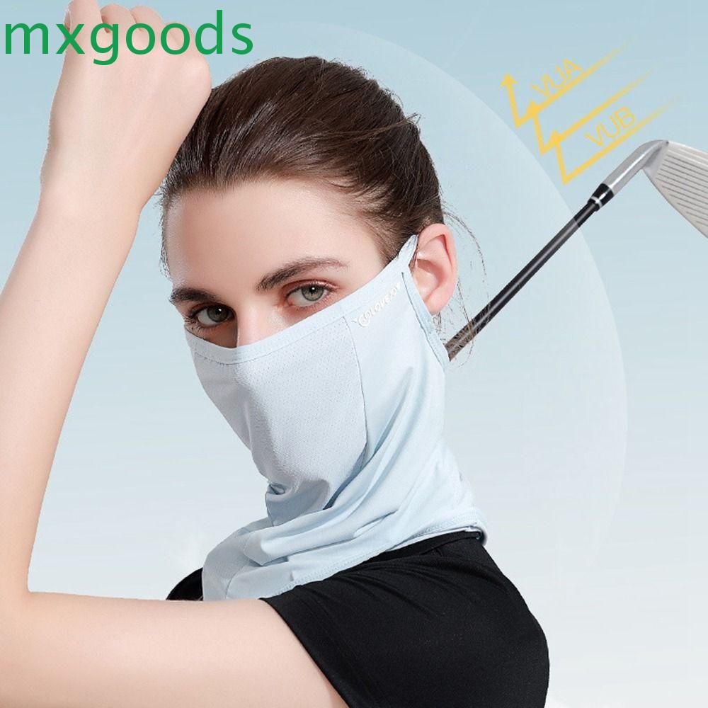 MXGOODS Mặt Nạ Vải Lụa Lạnh Màu Trơn Chống Gió Thời Trang Cho Nam Và Nữ