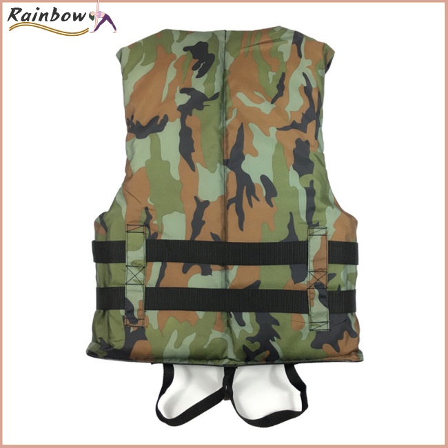 [COD] Áo Phao Cứu Sinh Họa Tiết Rằn Ri Trọng Lượng Nhẹ Có Thể Điều Chỉnh Và Gấp Lại Đ