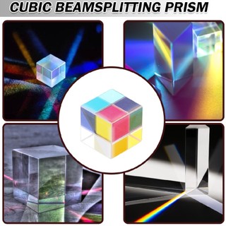 15mm Cube Prism Cubic Beam Light Splitter Defective Cross Optical Glass Lens
