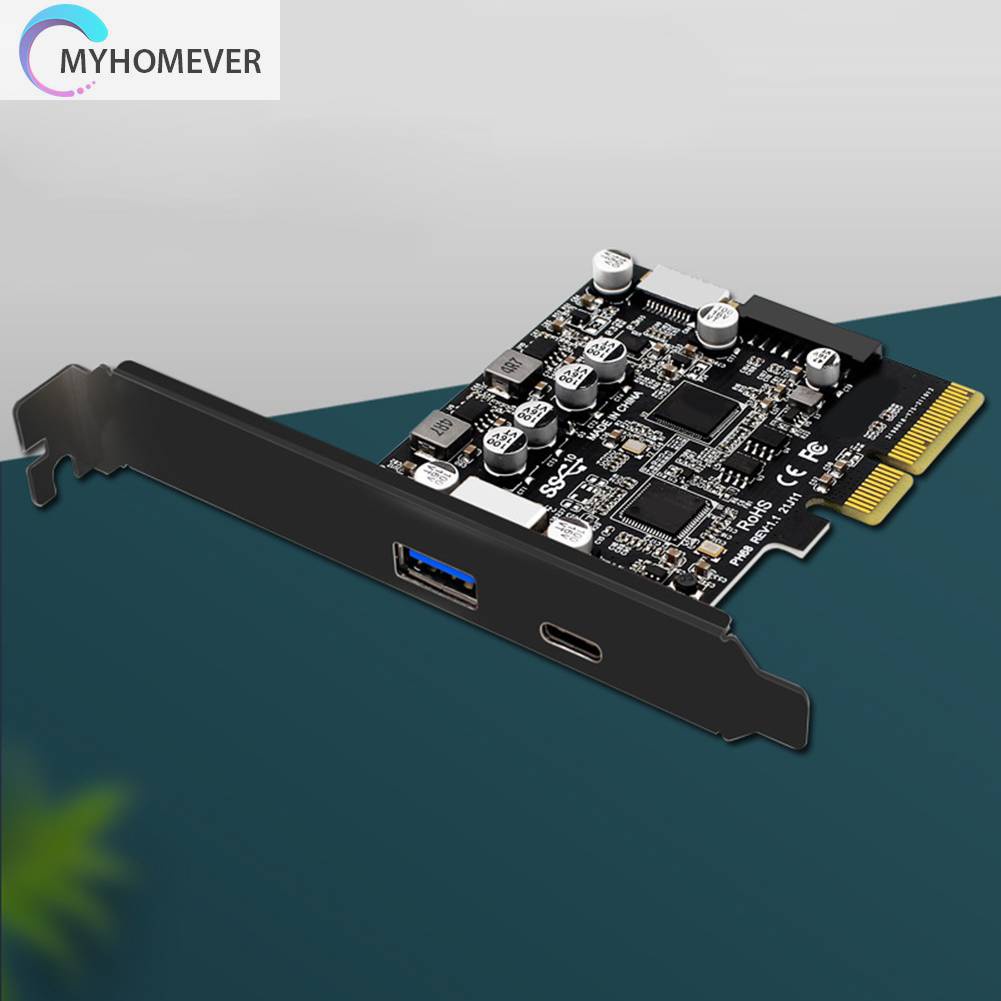 Thẻ ChuyểN ĐổI PCIE 3.0 Sang USB 3.2 10Gbps 19P 20P Full Interface 1xA