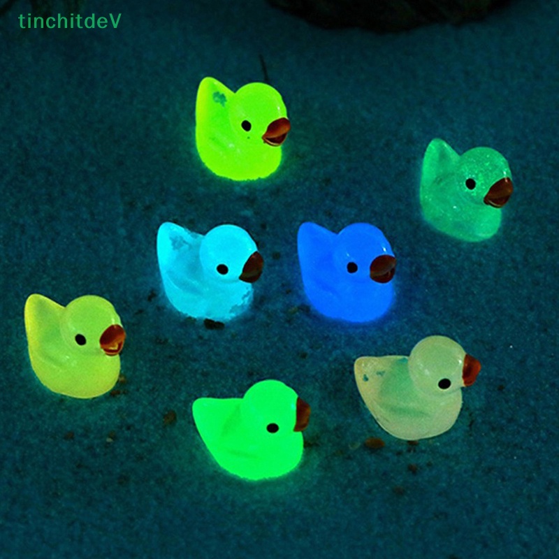 1 Mô Hình Chú Vịt Mini Bằng Nhựa Phát Quang Trang Trí Tiểu Cảnh / Bảng Điều Khiển Xe Hơi