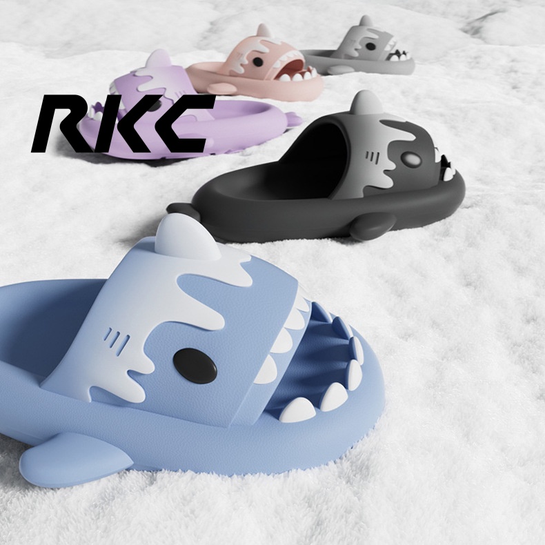 Dép Đi Trong Nhà Tắm Bằng EVA Hình Cá Mập &amp; Kem Độc Đáo Thời Trang Cho Nam Và Nữ HZFMS0298
