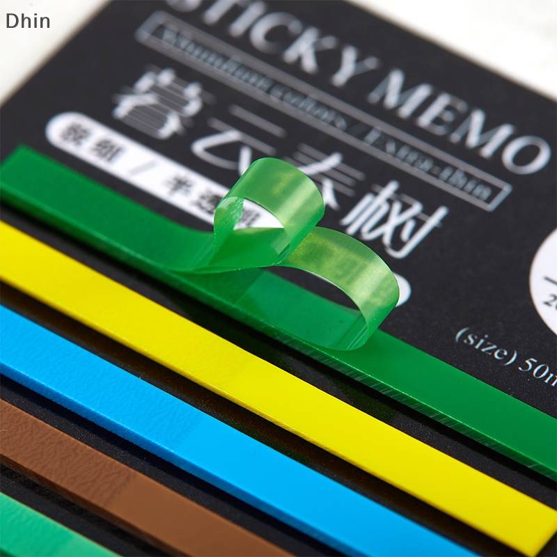 [Dhin] Kawaii 300 Sheets Rain Color Index Memo Pad Posted It Sticky Notes Paper Sticker Notepad Bookmark School Supplies Stationery COD