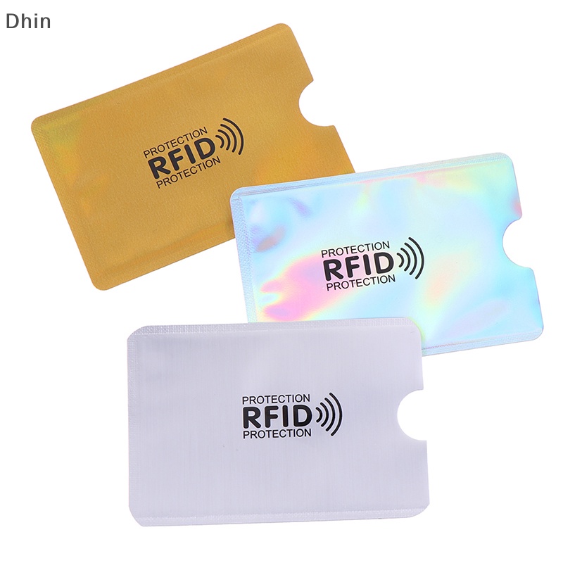 [Dhin] 10PCS Credit Card Protector Secure Sleeve RFID Blocking ID Holder Foil Shield COD