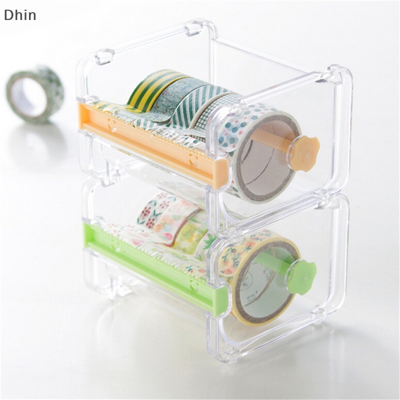 [Dhin] Desktop Tape Dispenser Tape Cutter Washi Tape Dispenser Roll Tape Holder COD