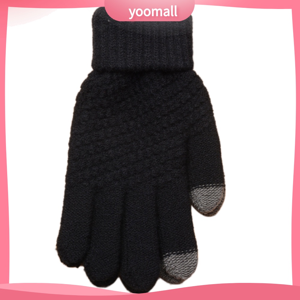 [YM] Găng Tay Dệt Kim Mềm Mại Có Thể Sử Dụng Màn Hình Cảm Ứng Điện Thoại