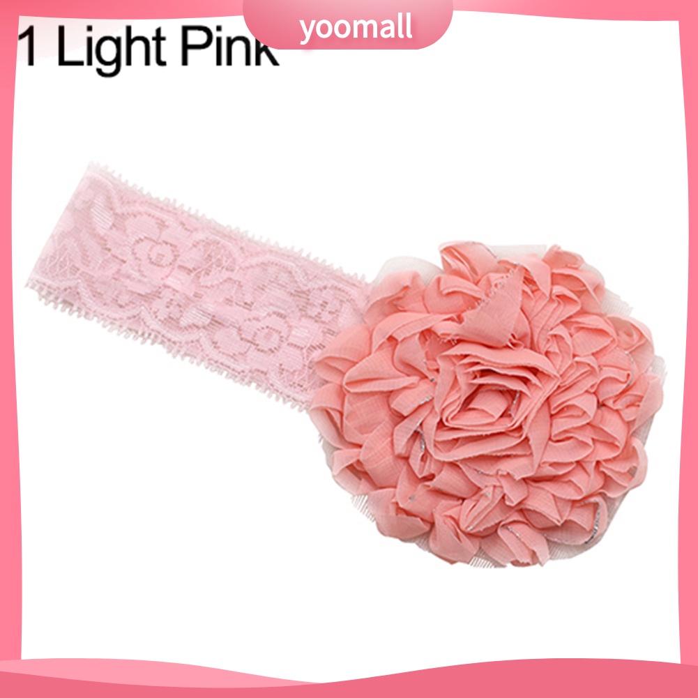 Băng Đô Ren Hoa Co Giãn Ngọt Ngào Cho Bé Gái