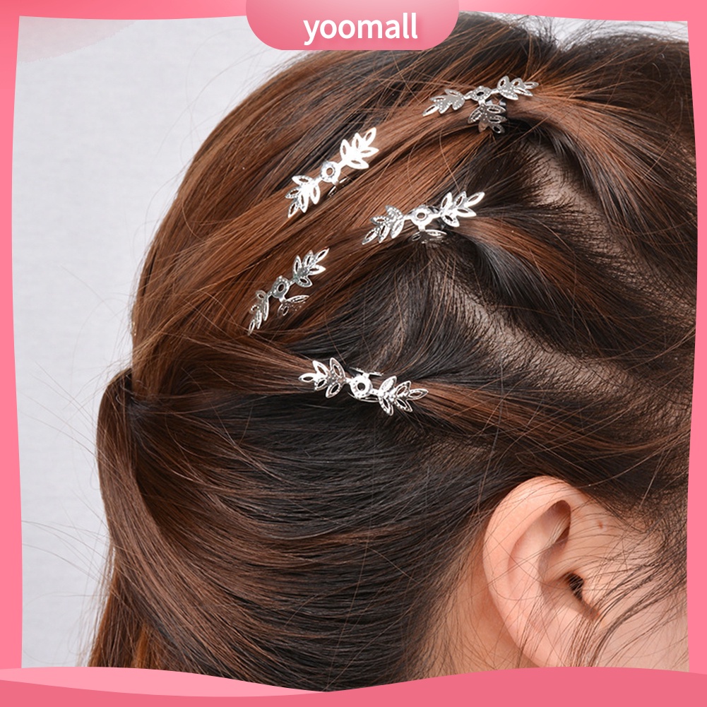 1 Gói Kẹp Tóc Đuôi Heo Châu Phi Đính Hạt DIY