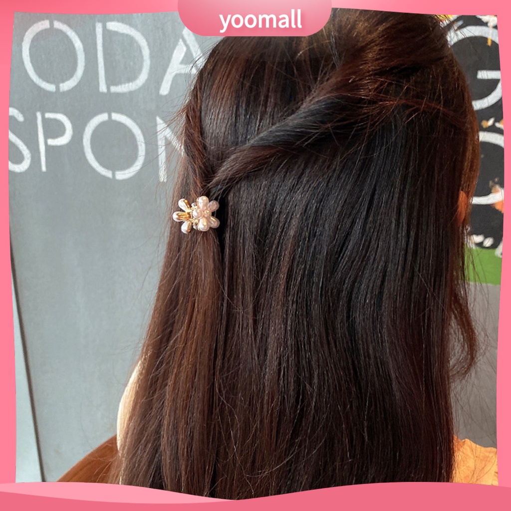 Kẹp Tóc Đính Ngọc Trai Giả Mini Xinh Xắn Thời Trang Cho Nữ