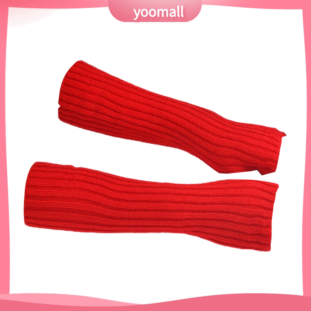 1 Đôi Găng Tay Hở Ngón Bằng Vải Dệt Kim Mềm Mại Thoáng Khí Giữ Ấm Nhiều Màu Thời Trang Cho Nữ