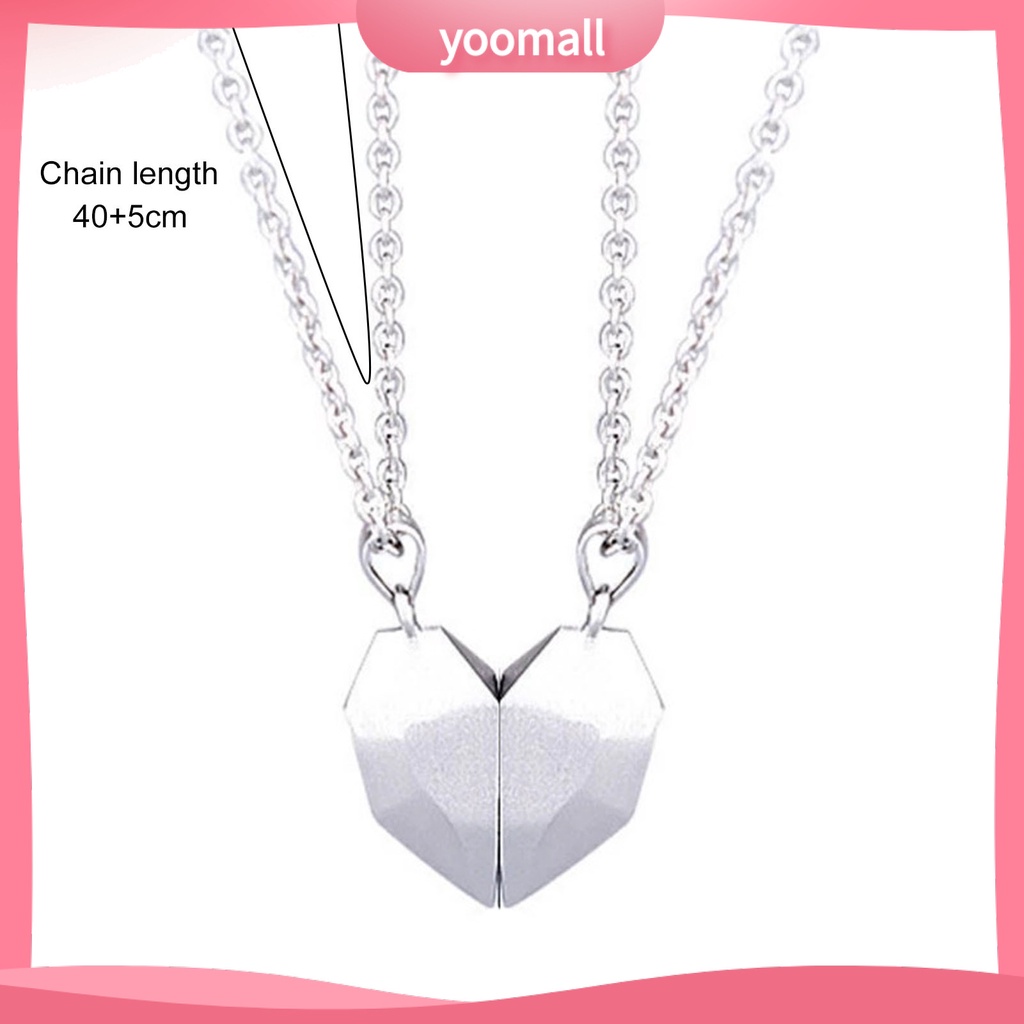 Set 2 Vòng cổ Mặt Hình Học Sáng Tạo Cho Cặp Đôi