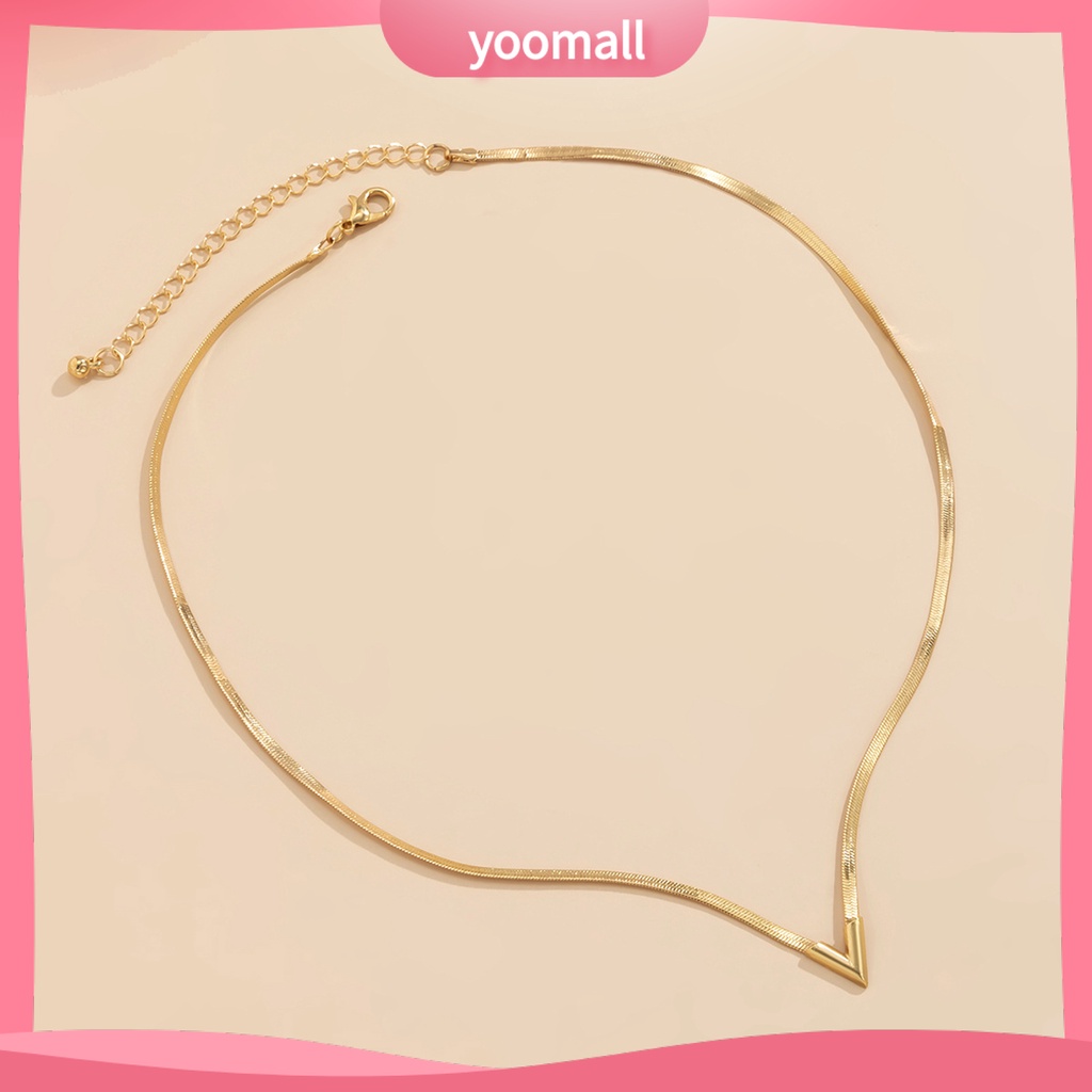 Vòng Cổ Choker Nối Dài Mặt Chữ V Có Thể Điều Chỉnh Cho Nam