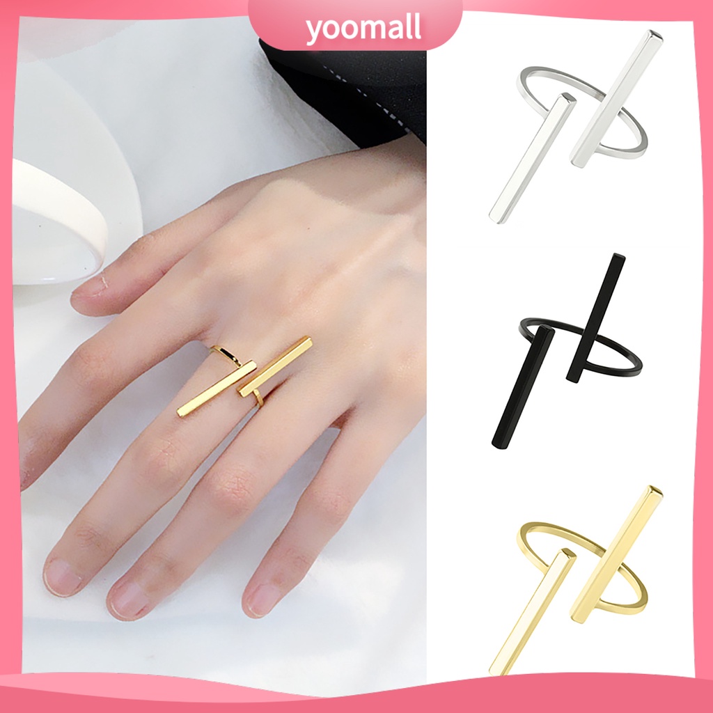 Nhẫn Hở Bằng Kim Loại Thân Thiện Với Da Thời Trang