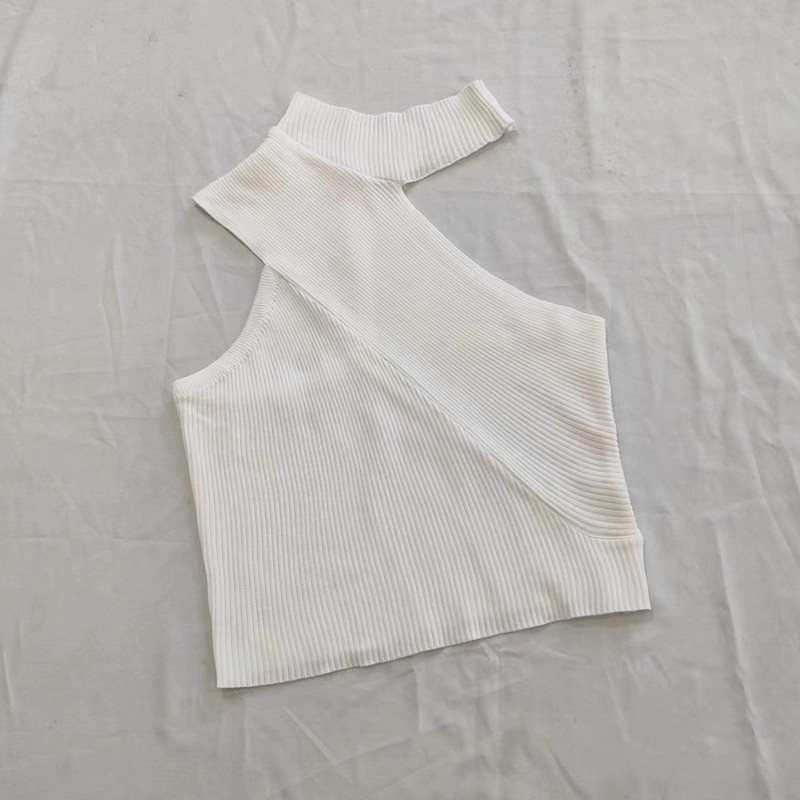 Thiết Kế Mới Mùa Hè Nóng Bỏng Áo Không Tay Cổ Thuyền Thiết Kế Mỏng