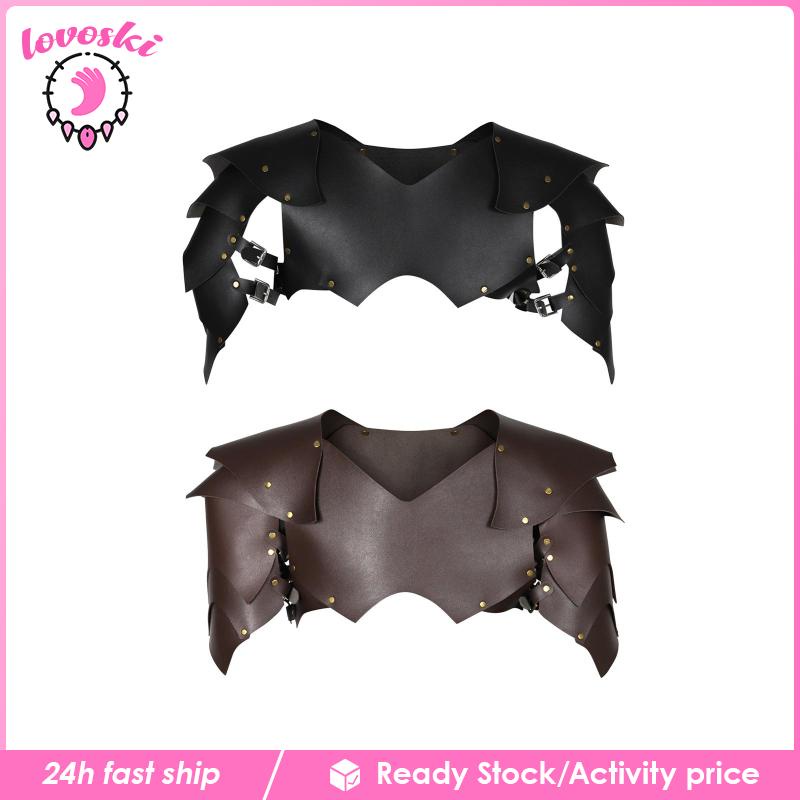 Đai Áo Giáp Bằng Da PU Hóa Trang Tiệc Halloween Cho Nam