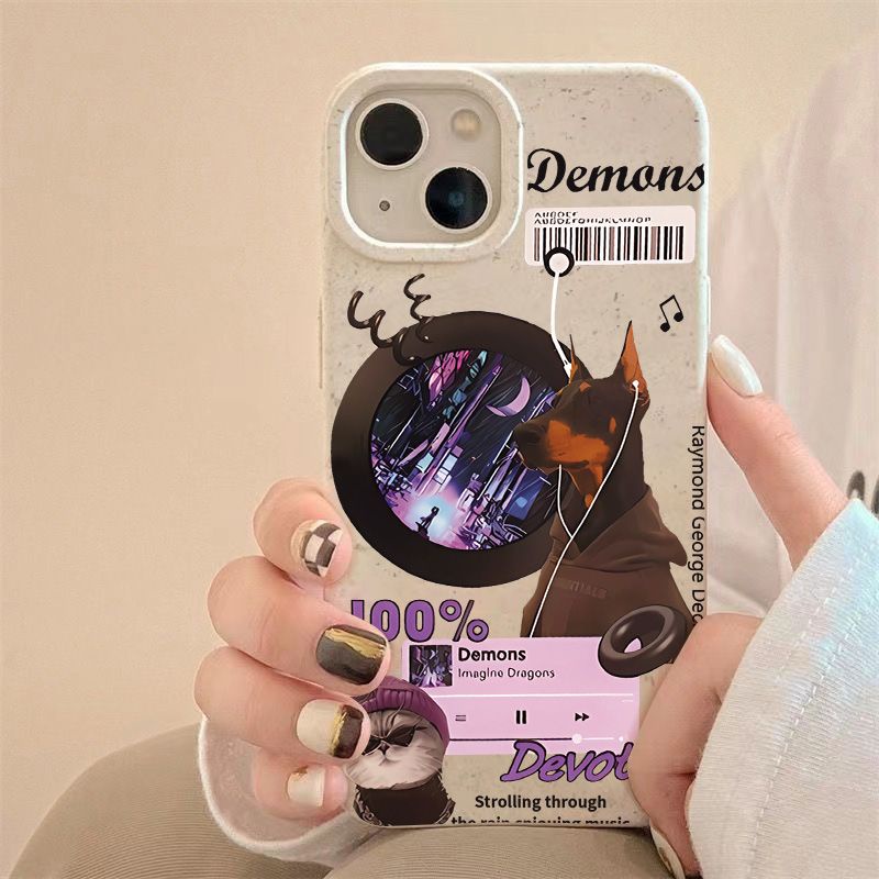 Ốp Điện Thoại Dẻo Họa Tiết Chú Chó / Mèo Dễ Thương Chống Sốc / Mòn Cho Iphone 814pro 7 plus 13 max11iPhone12 J6MX