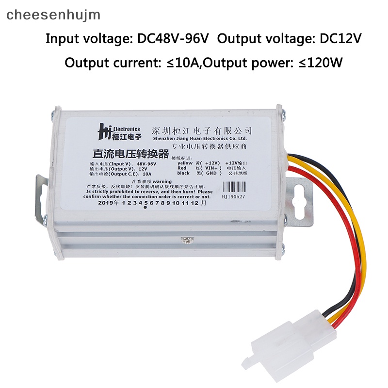 Bộ Chuyển Đổi Điện DC 48V-96V Sang 12V-10A 120W Cho Xe Hơi