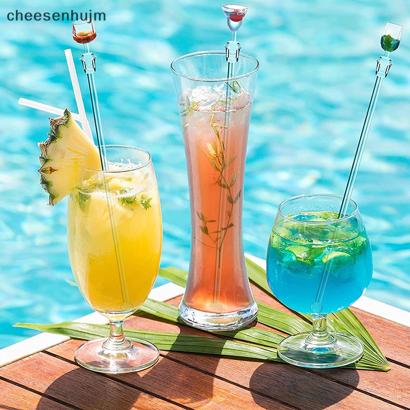 Máy Khuấy Cà Phê Tay Cầm Dài Bằng Nhựa Dễ Thương Cho Bartender