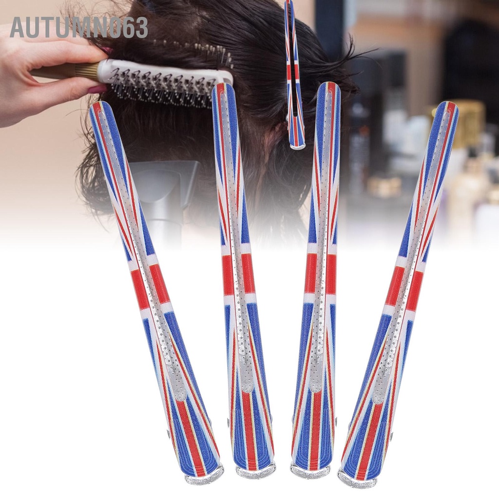 Autumn063 4 chiếc Kẹp Tóc Dài Tạo Kiểu Chống Trơn Trượt Phụ Kiện cho Salon