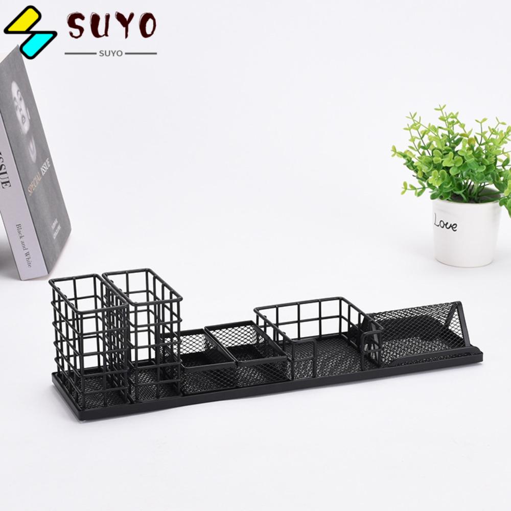 SUYO Bộ 7 Hộp Đựng Bút / Đồ Dùng Văn Phòng Phẩm Để Bàn Đa Năng Siêu Bền Tiện Dụng Cho Gia Đình