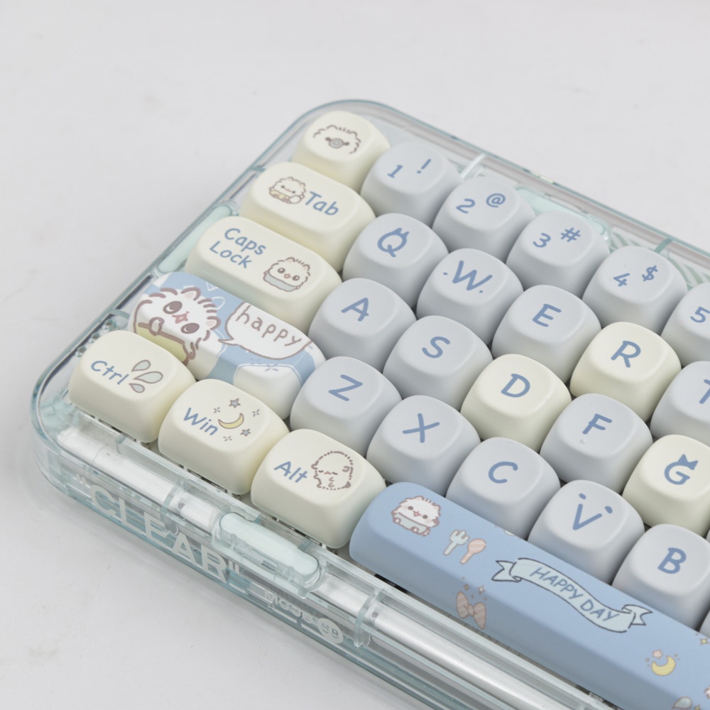 144 Phím Mèo Con Keycaps MOA Profile Mèo Anime PBT Dye Sub Cơ Keycap | BigBuy360 - bigbuy360.vn