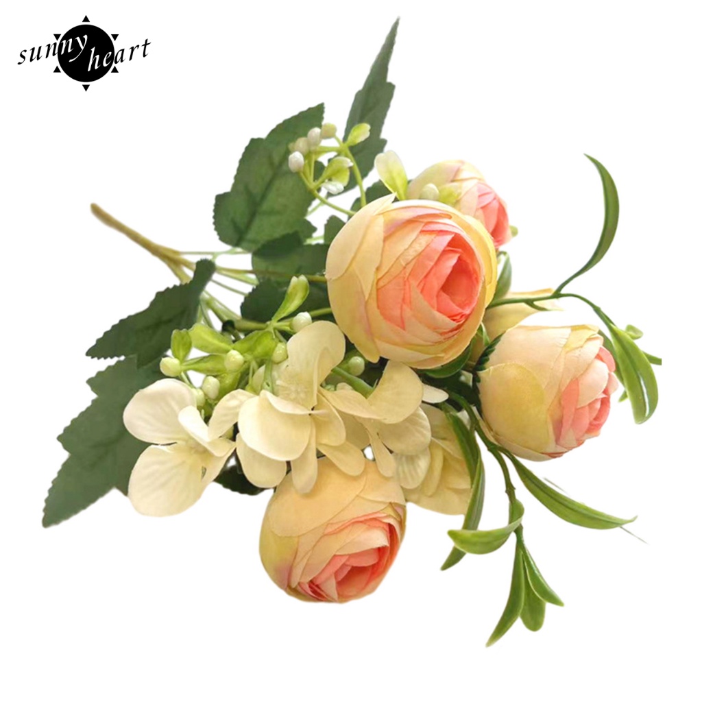 Set 5 Nụ Hoa Cẩm Tú Cầu Giả 2 Bông Hoa Cẩm Tú Cầu Không Monotonous Tuyệt Vời Làm Bó Hoa Trang Trí Tiệc Cưới