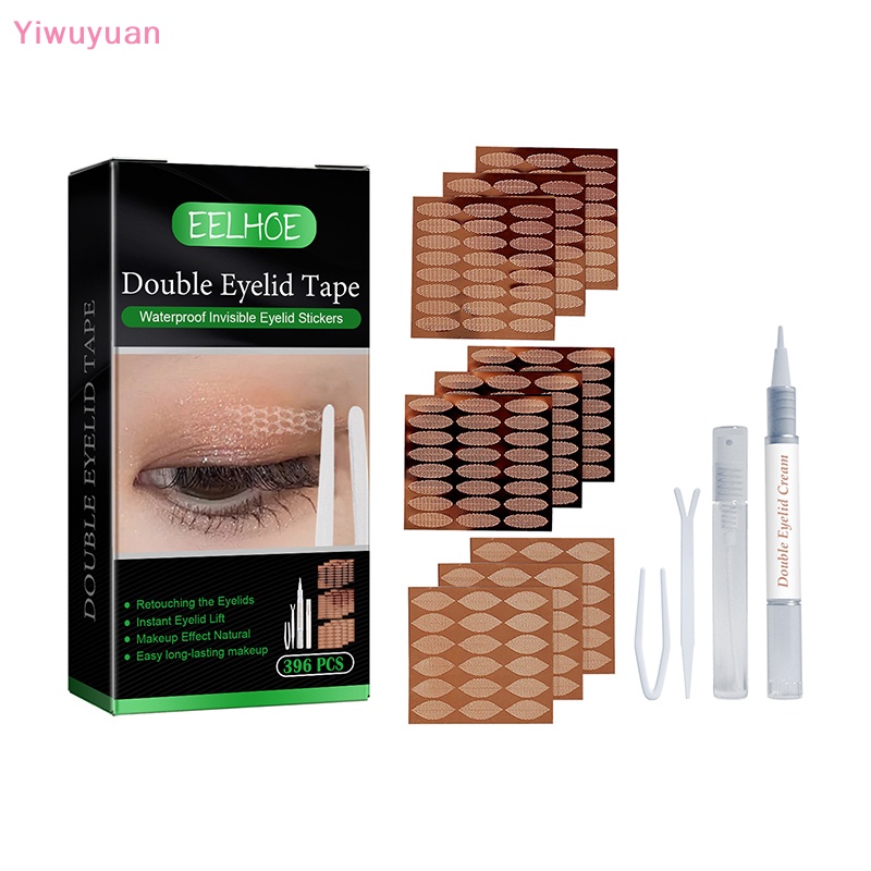 Bộ 396 Cặp Miếng Dán Kích Mí Tự Dính Màu Be Trong Suốt