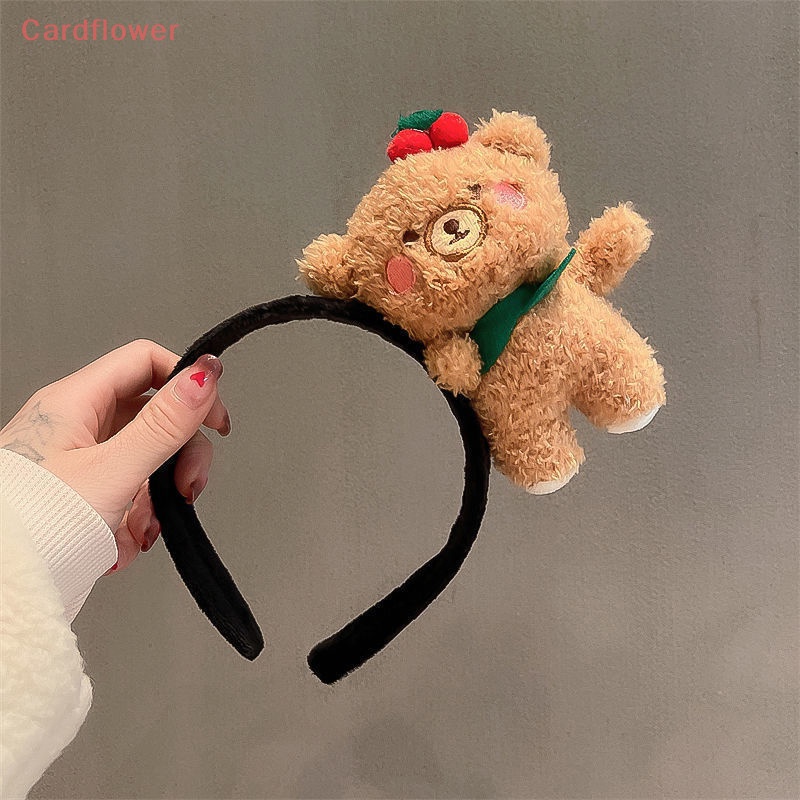 Băng đô cài tóc rửa mặt Bằng Lông Cừu San Hô Hình Gấu Dễ Thương Cho Bé Gái