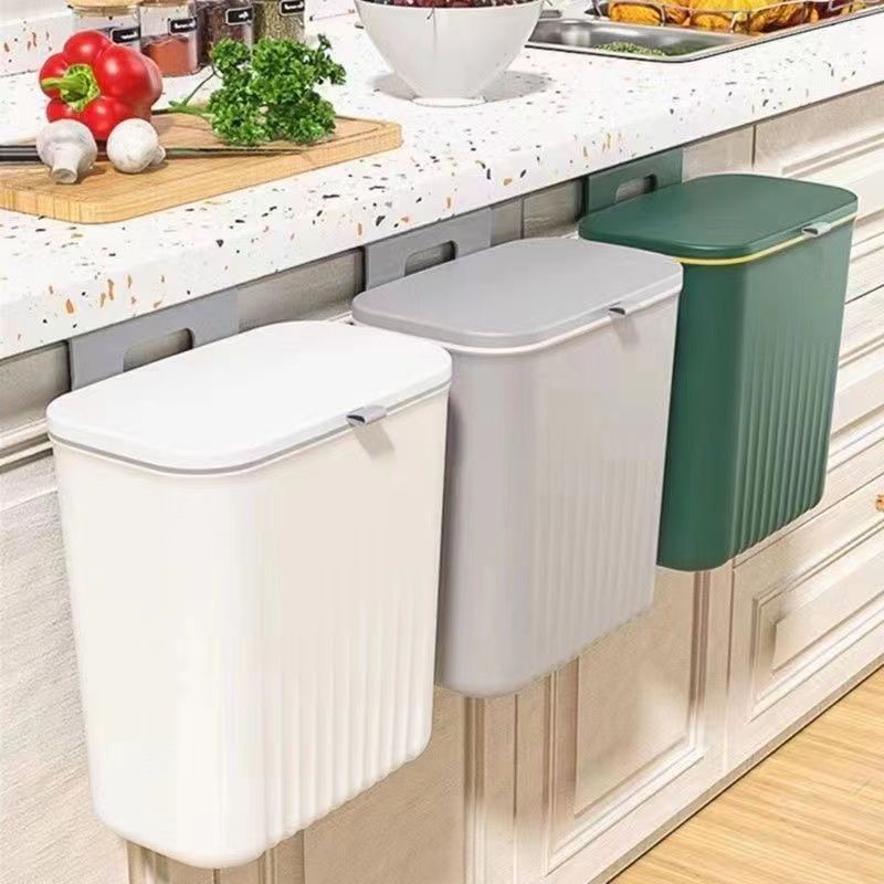 Jh ready stock thùng rác nhà bếp 9l loại trượt chuyên dụng loại treo cửa tủ loại treo thùng rác nhà vệ sinh nhà vệ sinh