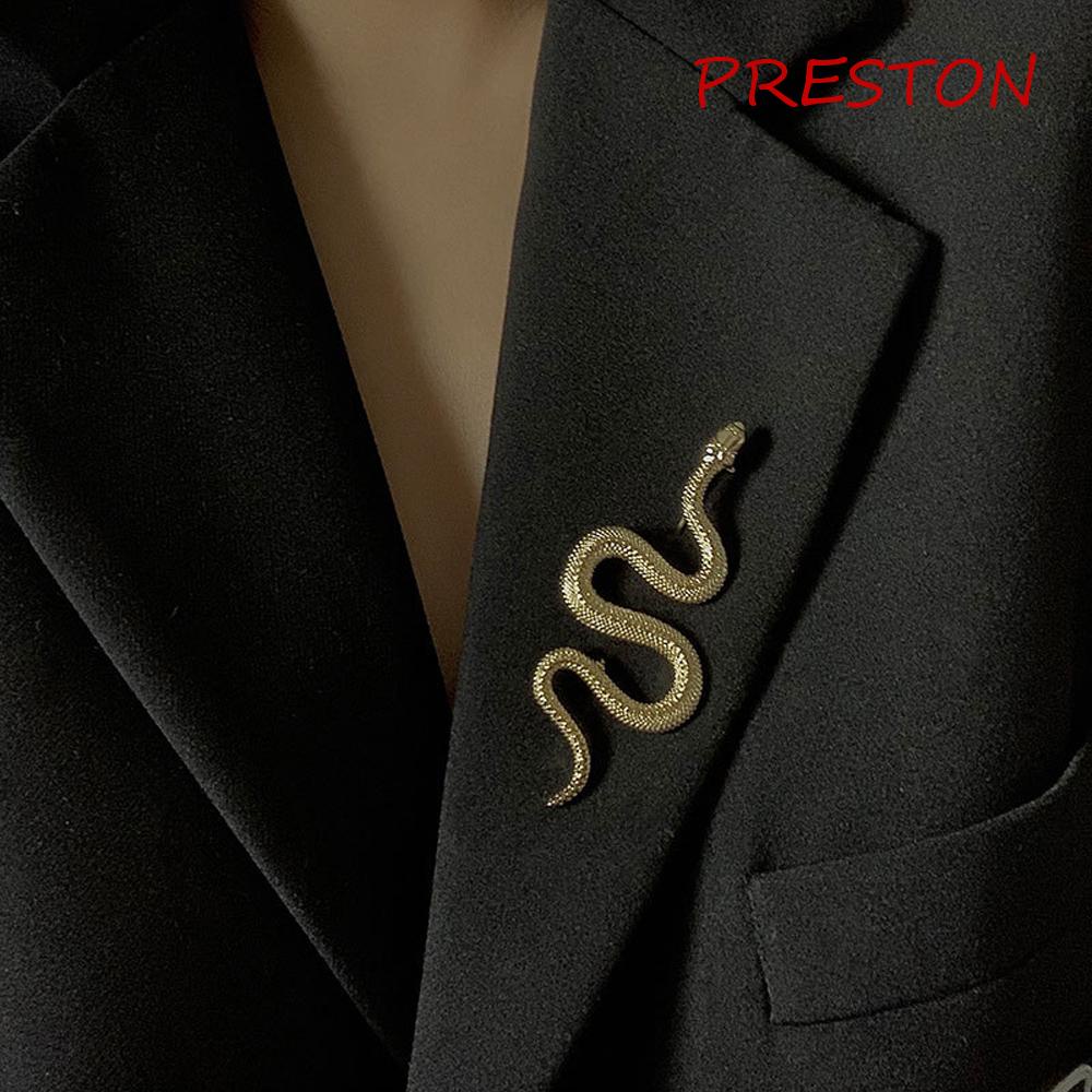 Ghim Cài Áo Hình Rắn Bằng Kim Loại Thời Trang Cho Nam Và Nữ